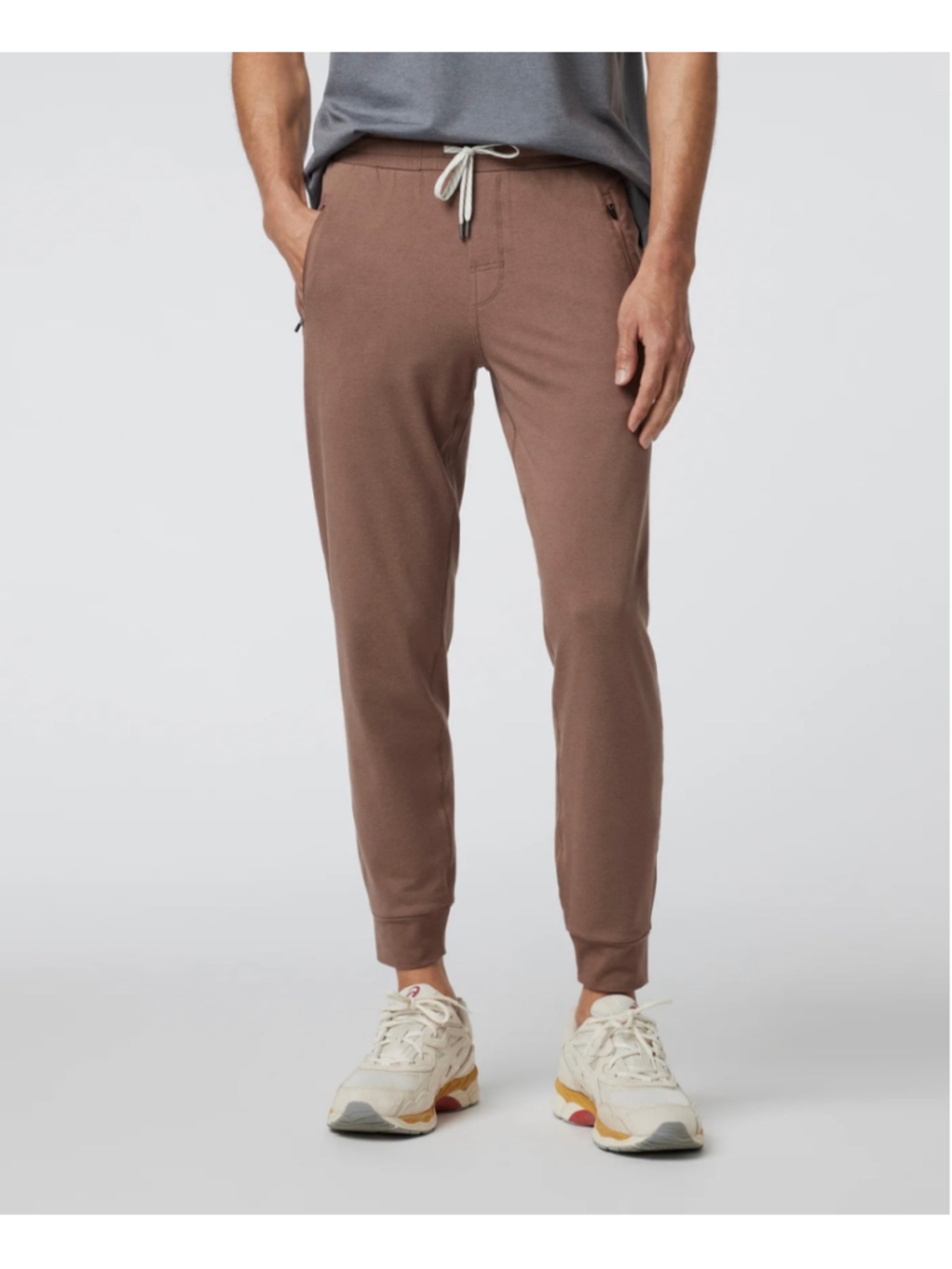 NWT Men's Vuori Ponto Performance Jogger Pants XL Brown (Cardamom Heather)
